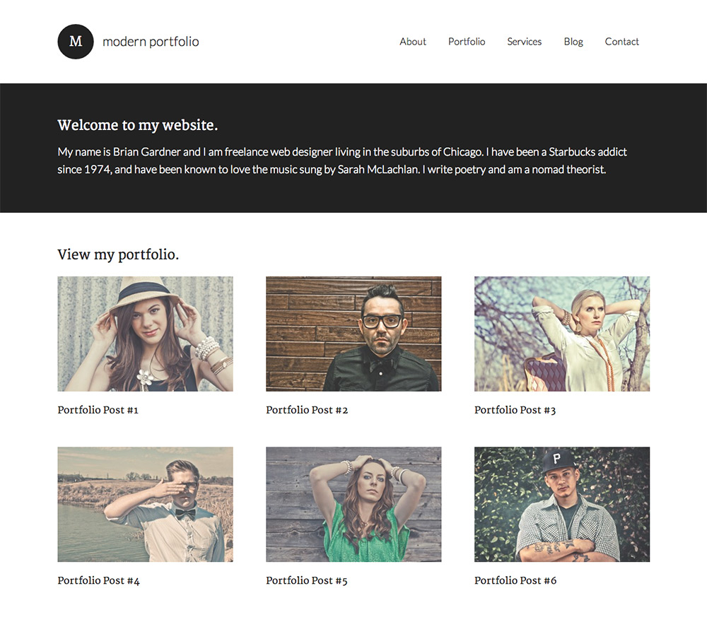 modernportfolio-screenshot